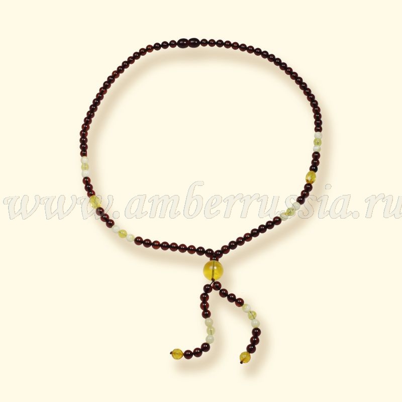 Бусы, янтарь